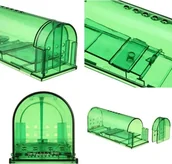 Akcesoria dla gryzoni - PUŁAPKA NA MYSZY GRYZONIE TUNEL ŁAPKA ŻYWOŁAPKA HUMANITARNA - miniaturka - grafika 1