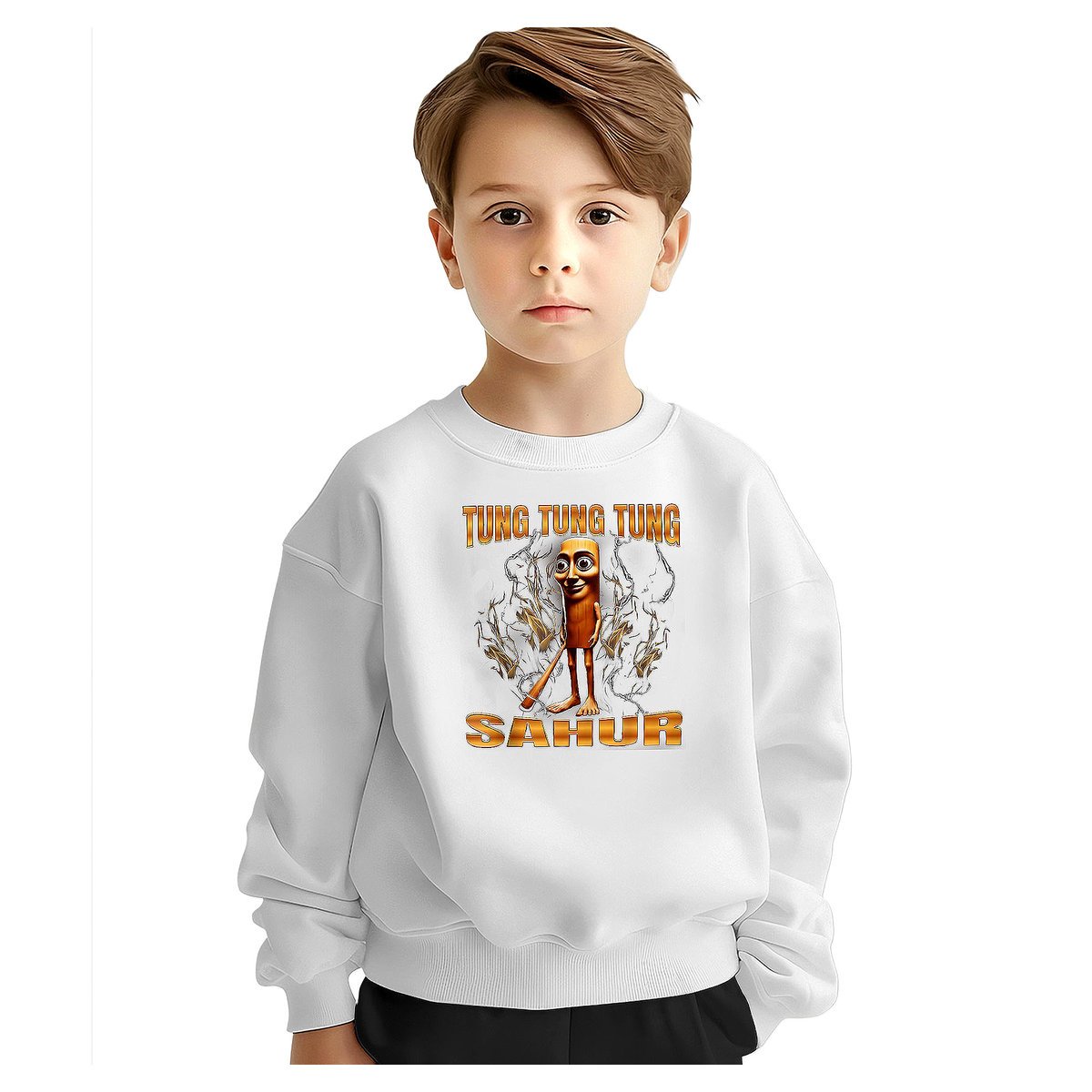 BLUZA DZIECIĘCA ITALIAN BRAINROT TUNG SAHUR 110-116 DLA CHŁOPCA DZIEWCZYNKI
