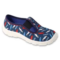 Buty dla dziewczynek - Befado obuwie dziecięce 975X193 niebieskie - miniaturka - grafika 1