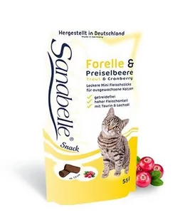 Sanabelle Snack Pstrąg & Borówka 55G - Suplementy i witaminy dla kotów - miniaturka - grafika 1