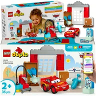 Klocki - LEGO DUPLO Auta Warsztat Wójta z Zygzakiem McQueenem (10456) Zabawka Edukacyjna z Akcesoriami – Kreatywna Zabawa dla Malucha 2+ EBOOK - miniaturka - grafika 1