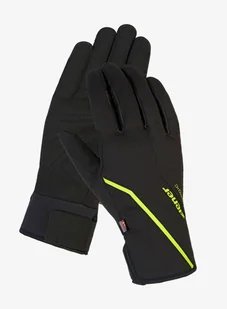 Rękawiczki softshell Ziener Ultimo PR - black/lime - Rękawice narciarskie - miniaturka - grafika 1
