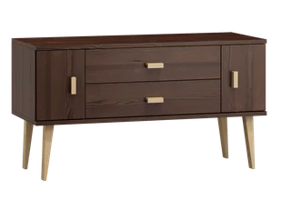 OUTLET - Komoda sosnowa drewniana Venuci nr3 155 cm 2s Orzech - Dom i wnętrze OUTLET - miniaturka - grafika 1