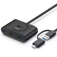 Huby USB - UGREEN UGREEN 4-portowy HUB USB 3.0 + USB-C 3.1 OTG - miniaturka - grafika 1