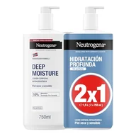 Balsamy i kremy do ciała - Neutrogena Norweska formuła głębokie nawilżenie hipoalergiczny balsam do ciała (opakowanie 2 x 750 ml), krem nawilżający do ciała dla skóry suchej i wrażliwej z technologią Pro Ceramid i gliceryną - miniaturka - grafika 1