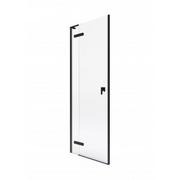 Ścianki i drzwi prysznicowe - ROCA AMP0814016M METROPOLIS-N Drzwi z polem stałym 1400 black - miniaturka - grafika 1