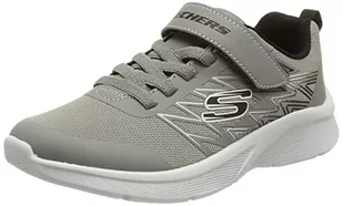 Skechers Chłopięce sneakersy Microspec Texlor, Gray Textile Black Textile Trim, 29 EU - Buty dla chłopców - miniaturka - grafika 1