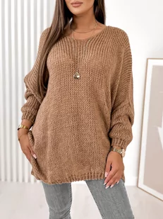 SWETER VARMO BRĄZOWY UNI - Ubra - Swetry damskie - miniaturka - grafika 1