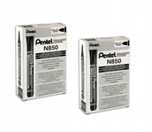 Zakreślacze - Marker Permanentny Czarny Pentel N850 24 Szt. - miniaturka - grafika 1