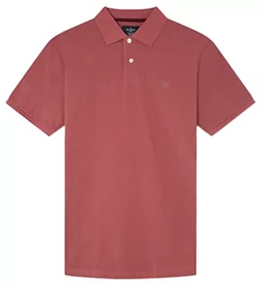 Koszulki męskie - Hackett London Męska koszulka polo w paski, antracyt, M - grafika 1