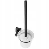 Kubki na szczoteczki do zębów - Szczotka Do Wc Z Uchwytem Black Czarna Matowa Rea - miniaturka - grafika 1