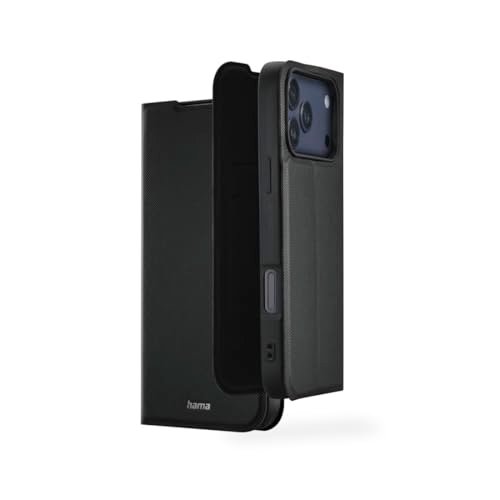 Hama Etui na telefon komórkowy iPhone 17 Pro Max (pokrowiec na telefon komórkowy do postawienia, etui z przegródką na karty, dodatkowa ochrona wyświetlacza i aparatu, z magnesem, etui z klapką