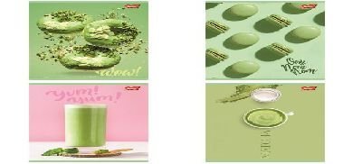 Paczka Zeszyt A5 60K.Krata Okładka Laminowana Green Delicious Mix 10 Sztuk