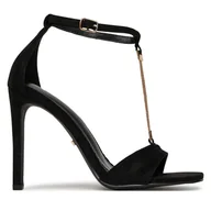 Sandały damskie - Sandały DeeZee LB0412-1 Czarny - miniaturka - grafika 1