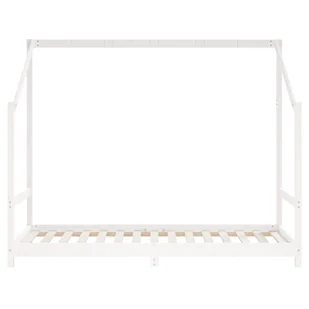 Rama łóżka dla dzieci, biała, 90x190 cm, drewno sosnowe Lumarko! - Łóżeczka i kojce - miniaturka - grafika 5