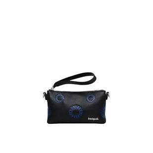 Desigual Women's Accessories PU Others Bi-Fold Wallet, czarny, czarny, 19.6 - Portfele - miniaturka - grafika 1