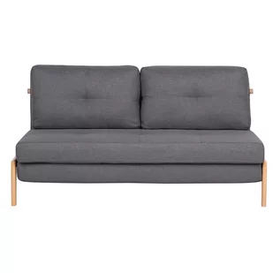 Beliani Sofa rozkładana tapicerowana ciemnoszara EDLAND - Sofy i kanapy - miniaturka - grafika 1