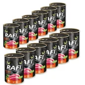 Mokra karma dla kotów - Dolina Noteci Rafi Karma Kaczka 12x400g - miniaturka - grafika 1