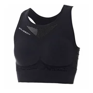 Biustonosze - Damski Stanik sportowy BRUBECK CROP TOP GYM ATHLETIC CR10210-CZARNY – Czarny - miniaturka - grafika 1