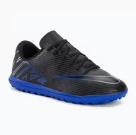 Piłka nożna - Buty do piłki do nożnej dziecięce Nike JR Mercurial Vapor 15 Club TF black/chrome/hyper real - miniaturka - grafika 1