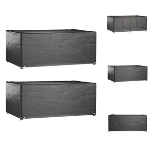 vidaXL Pokrowce na meble ogrodowe 2 szt. 8 oczek 180x122x75 cm Prostokątne - Pokrowce ochronne na meble ogrodowe - Pokrowce na meble ogrodowe - miniaturka - grafika 1
