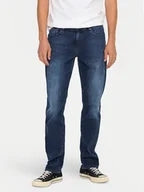 Spodnie męskie - Only & Sons Jeansy 22032697 Granatowy Slim Fit - miniaturka - grafika 1