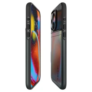 Etui Spigen Slim Armor CS do Apple iPhone 15 Pro Max - ciemnozielone - Etui i futerały do telefonów - miniaturka - grafika 5