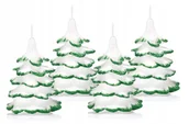 Świece - 4x świeczki świąteczne choinka 10cm końców zielona - miniaturka - grafika 1