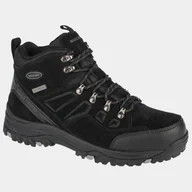 Buty trekkingowe męskie - Skechers Buty czarne męskie sportowe 64869-BLK r. 42,5 - miniaturka - grafika 1