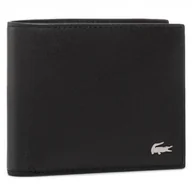 Portfele - Duży Portfel Męski Lacoste Small Billfold NH1115FG Czarny - miniaturka - grafika 1