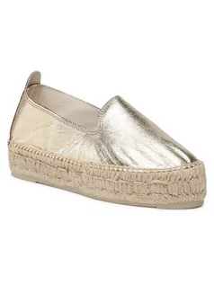 Espadryle damskie - Manebi Espadryle Slippers D R 1.1 D0 Złoty - grafika 1