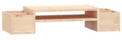Biurka - Elior Nadstawka na biurko z naturalnego drewna sosnowego Z4-A07 - miniaturka - grafika 1