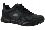 Buty sportowe męskie - Męskie Buty sportowe Skechers Track czarne r. 46 - miniaturka - grafika 1