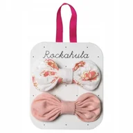 Ozdoby do włosów - Spinki do włosów Rockahula Kids Hibiscus z kokardką w białym i brzoskwiniowo-różowym - miniaturka - grafika 1