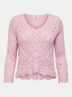 JDY Sweter New Sun 15212788 Różowy Regular Fit - Swetry damskie - miniaturka - grafika 1