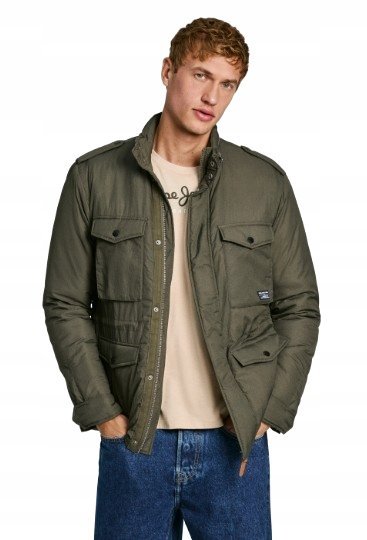 Pepe Jeans Kurtka Męska Khaki Przejściowa L Jyb