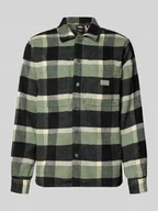 Koszule męskie - Koszula casualowa o kroju regular fit z kieszeniami na piersi i detalem z logo - miniaturka - grafika 1