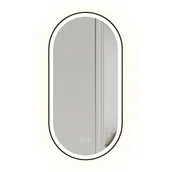 Lustra - Tutumi LUSTRO ŚCIENNE LED OVL 50x100cm Czarne - miniaturka - grafika 1