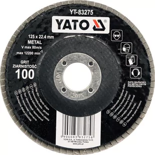 YATO Ściernica listkowa płaska 125mm p36 YT-83271 - Materiały ścierne - miniaturka - grafika 1