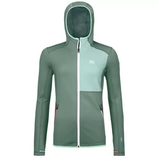 Bluza damska Ortovox Fleece Hoody W Rozmiar: L / Kolor: szary - Bluzy sportowe damskie - miniaturka - grafika 1