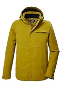 Kurtki męskie - killtec Męska kurtka funkcyjna/kurtka outdoorowa z odpinanym kapturem KOW 5 MN JCKT, jasnooliwkowa, XXL, 41844-000 - miniaturka - grafika 1