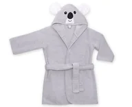Szlafroki dla dzieci - UVIE Ciepły szlafrok dziecięcy szary Koala - miniaturka - grafika 1