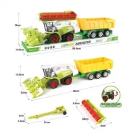 Samochody i pojazdy dla dzieci - Zestaw kombajnów z przyczepą Toys Paweł Wojda - miniaturka - grafika 1
