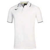 Koszulki sportowe męskie - Koszulka męska Mizuno Men Polo White/Navy L - miniaturka - grafika 1
