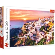 Puzzle - Trefl 1000 ELEMENTÓW Zachód słońca nad Santorini 10435 - miniaturka - grafika 1