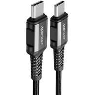 Kable USB - Acefast kabel USB Typ C - USB Typ C 1,2m, 60W (20V/3A) czarny (C1-03 black) C1-03-C-C black - miniaturka - grafika 1