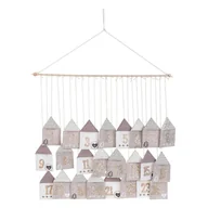 Ozdoby bożonarodzeniowe - Kalendarz adwentowy beżowy - miniaturka - grafika 1