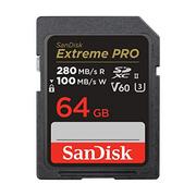 Karty pamięci - SanDisk 64GB SDXC Extreme PRO 280MB/s V60 UHS-II - darmowy odbiór w 22 miastach i bezpłatny zwrot Paczkomatem aż do 15 dni - miniaturka - grafika 1