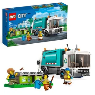 LEGO City Ciężarówka recyklingowa 60386 - Klocki - miniaturka - grafika 1