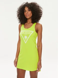 Guess Sukienka letnia E3GP03 JA914 Zielony Regular Fit - Sukienki - miniaturka - grafika 1